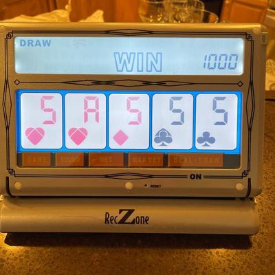 Vintage Portable color touch screen video poker