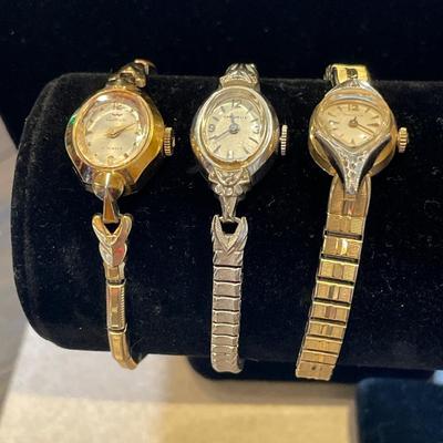 3 vintage womenâ€™s wrist watches
