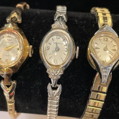 3 vintage womenâ€™s wrist watches