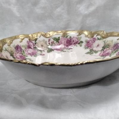 Antique Haviland Limoges Handpainted Porcelain Decorative Bowl