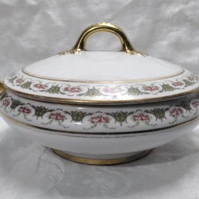 Limoges Porcelain Covered Serving Bowl