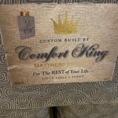 California King mattress with leaf headboard
