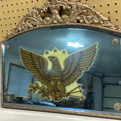 Vintage mirror with USA bald eagle