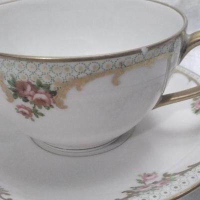Limoges Cream of Soup Cup and Saucer