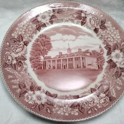 Old English Staffordshire Mount Vernon Plate