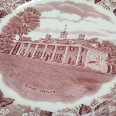Old English Staffordshire Mount Vernon Plate