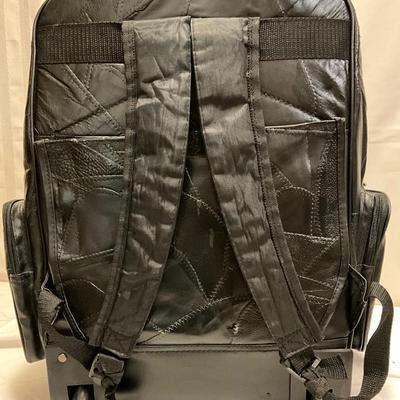 Leather backpack