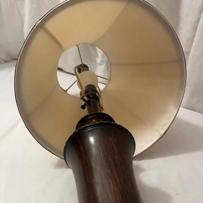 Two Wooden Table Lamps (LR-MG)