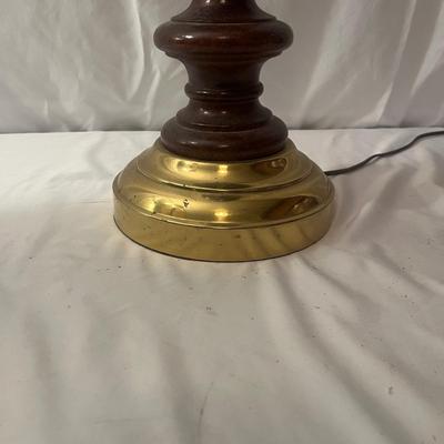 Two Wooden Table Lamps (LR-MG)