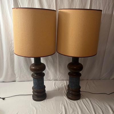 Pair of Ceramic Table Lamps (LR-MG)
