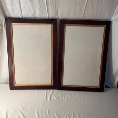 Two Wood Framed Paintings (LR-MG)