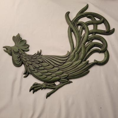 Assortment of Decorative Roosters and Chickens (LR-DW)