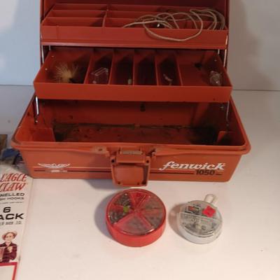 Fenwick 1050 tacklebox with an assortment of tackle