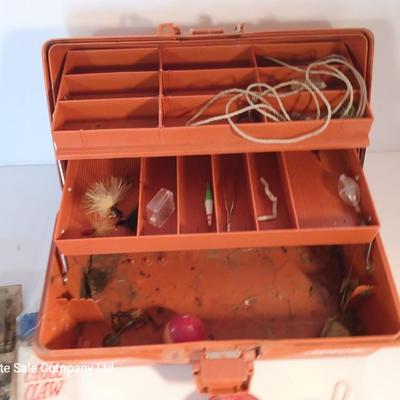 Fenwick 1050 tacklebox with an assortment of tackle