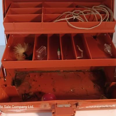 Fenwick 1050 tacklebox with an assortment of tackle