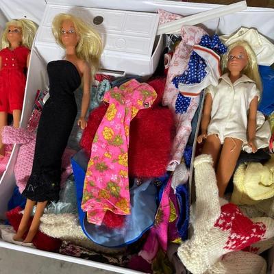 Vintage Barbieâ€™s in case