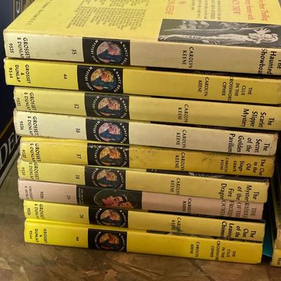 Yellow Carolyn Keene series books
