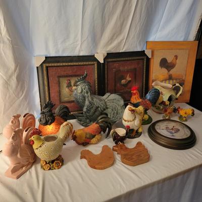 Chicken Lamp, Vases, Clock and More (LR-DW)