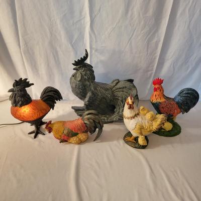 Chicken Lamp, Vases, Clock and More (LR-DW)