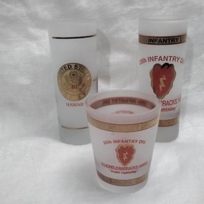 Lot of 3 Shot Glasses