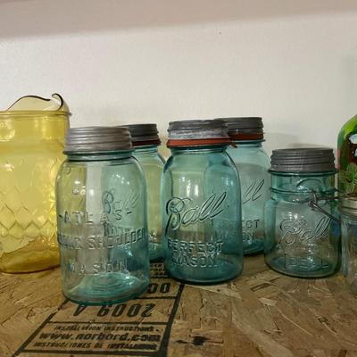 Ball jars and other glass