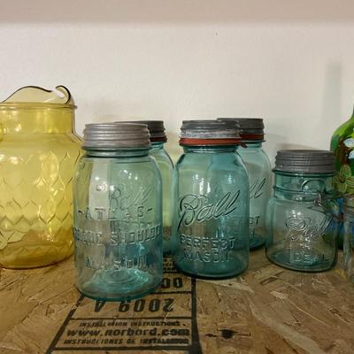 Ball jars and other glass