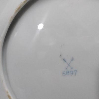 Antique German Porcelain Trinket Dish