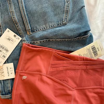 NEW ZARA jeans and NEW FABLETICS SIZE 8