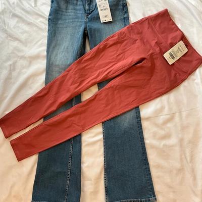 NEW ZARA jeans and NEW FABLETICS SIZE 8