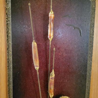 Vintage Copper and Wood Wall Plaques (LR-DW)