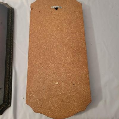 Vintage Copper and Wood Wall Plaques (LR-DW)