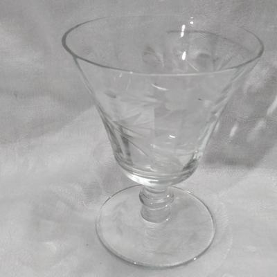 Etched Glass Snifter