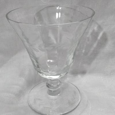 Etched Glass Snifter