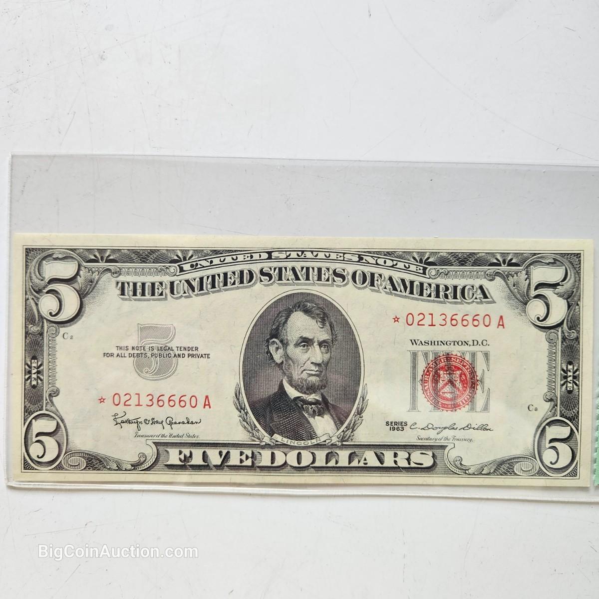 1963 $5 U.S. NOTE | EstateSales.org