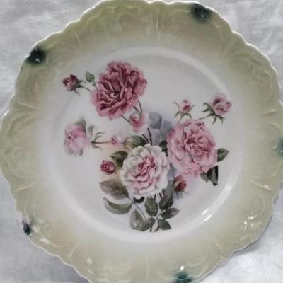 Antique Porcelain Plate Made In Bavaria