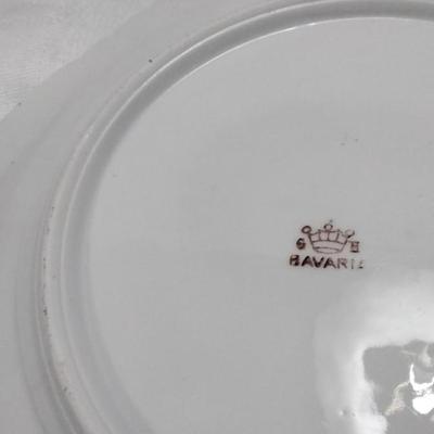 Antique Porcelain Plate Made In Bavaria