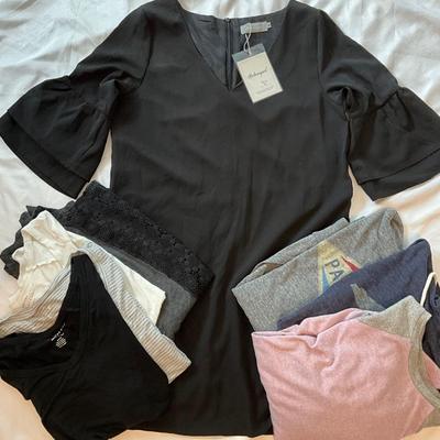 NEW Belongsci black dress, and tops M