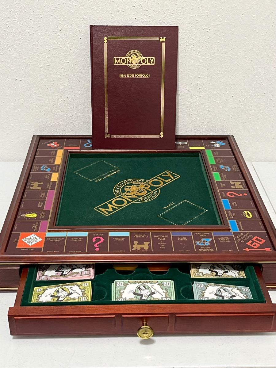 The Franklin Mint ~ Deluxe Monopoly Set ~ Collectors Edition 