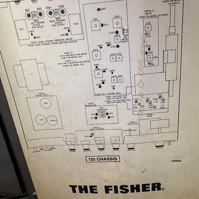 Vintage Fisher Stereo Speaker Cabinet