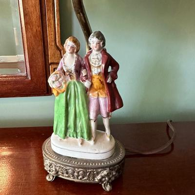 Pair Victorian Figural lamps
