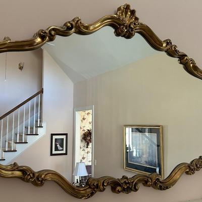 Gold Shell Decorated Mirror