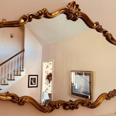 Gold Shell Decorated Mirror