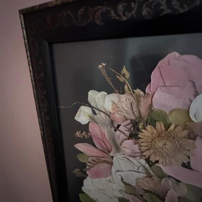 Framed Dried Flower Art