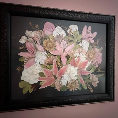 Framed Dried Flower Art