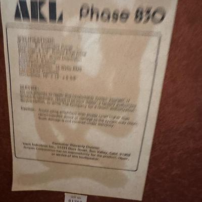 AKL Phase 830 Vintage Speaker Pair
