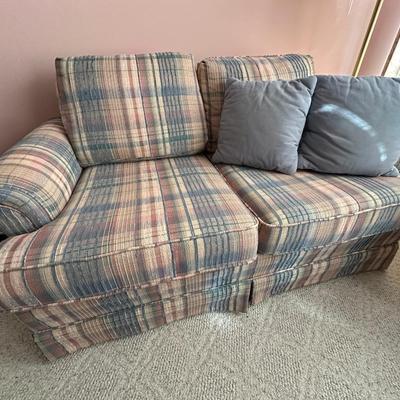 Plaid Loveseat