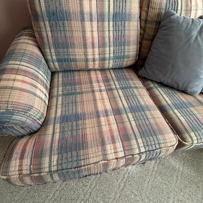 Plaid Loveseat