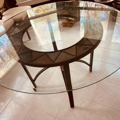 Glass Top Dining Table