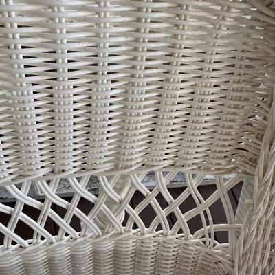 Pair Faux Wicker Porch Rockers
