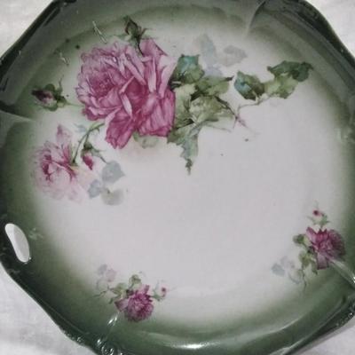 Antique 9" German Hand Painted Plate